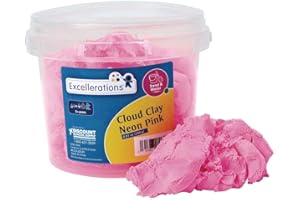EXCELLERATIONS Sensory Cloud Clay 8.8oz Tub, Neon Pink, Social Emotional Learning and Calm Down Tool (Item # CLOUDCPI)