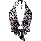 SOLY HUX Women's Y2k Gothic Contrast Lace Cami Crop Top Spaghetti Strap Slim Fit Tops