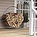 UniFlame Firewood Log Hoop Rack with 1/2