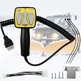 1306901 Snow Plow Handheld Controller, Snow Plow Handheld Controll Compatible with Meyer Diamond 22154 22690 SAM 1306901 Straight Blade Plows 6 Pin Plug Hand Held Controller