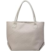 Woven Leather Tote Handbag Fashion Luxury Large Capacity Shoulder Bag