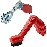 AKVIBG Polishing Pad Cleaner Tool Set, Polishing Spur Tool and Foam Pad Brush, Conditioning Brush Wool Buffing Pad, Red