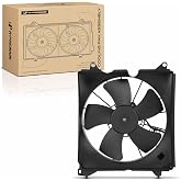 A-Premium Left Engine Radiator Cooling Fan Assembly | Compatible with Select Honda Models - Accord 2013 2014 2015 2016 2017 - Replace# 190155A2A01, 19020RWKJ01