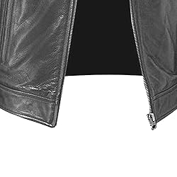 SWJGLITTR Men Slim Fit Motorcyle Leather Jacket