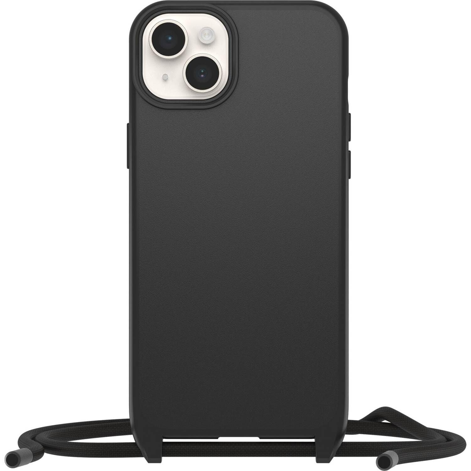 OtterBox React Necklace Case with MagSafe for iPhone 14 Plus, Ultra-Slim, Protective Case with Adjustable and Detachable Necklace Strap, Tested to Military Standard, Black — image 1