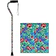 NOVA Designer Walking Cane with Offset Handle, Lightweight Adjustable Walking Stick with Carrying Strap