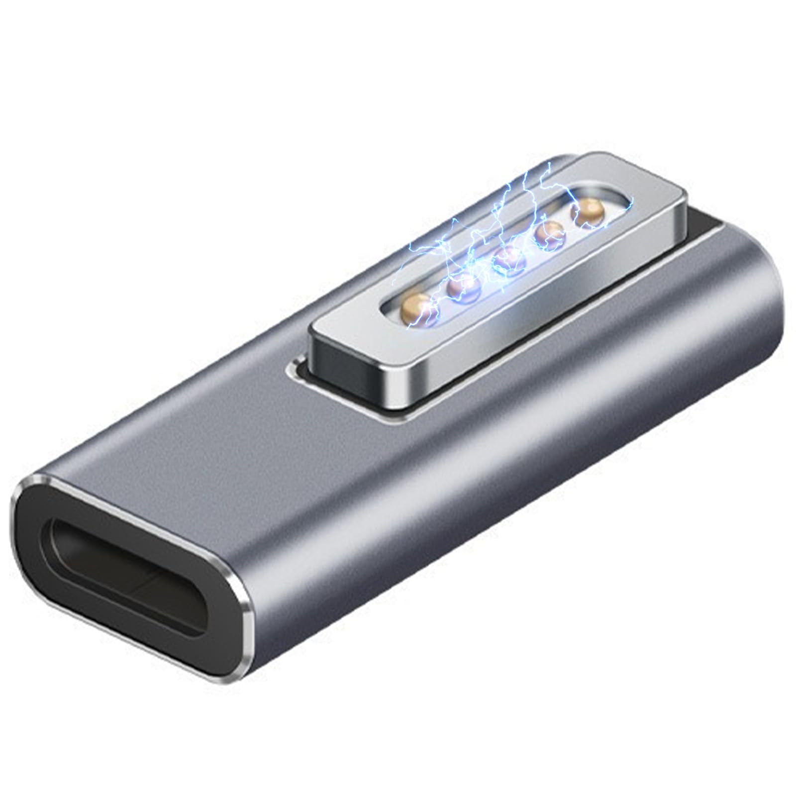 Photo 1 of 100W Magnetic Charger for MacBook Air - Mag netic L-Tip USB C Female to T-Tip Male Adapter, Fast Charging Type-C PD Power Converter Safe 2 Support for MacBook Pro Air 2013-2015 2017 A1465 A1466