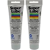 Super Lube Lube 21030 Synthetic Grease GTS,(NLGI 2), 3 oz Tube (2 Pack)