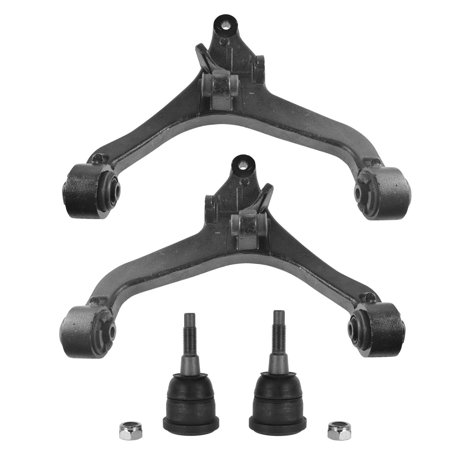 TRQ Front Lower Control Arm with Ball Joint Set Compatible with 2005-2007 Jeep Liberty Image