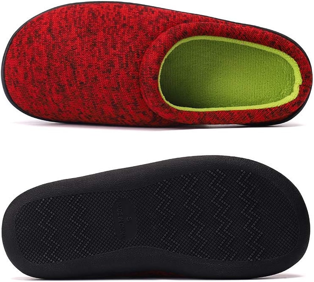 red bedroom slippers