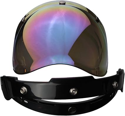 Alamor 3 Snap Bubble Shield Visor Rainbow Color Lens For Biltwell Gringo Bonanza Helmet Amazon Co Uk Kitchen Home