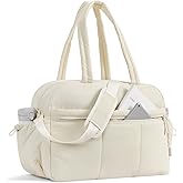CLUCI Duffle Bag for Travel, Gym Bag for Women, Puffer Tote Small Carry On Bag, 30L Duffle Weekender Bags with Wet Pocket