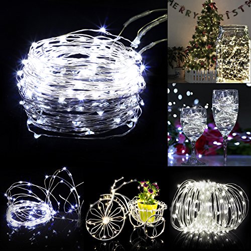 LEDIKON 18 Pack Fairy Lights Battery Operated,Cool White,LED String