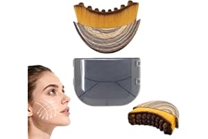 Lymphatic Contour Face Brush,Facial Massage Brush for Lymphatic Drainage & Jawline Sculpting,Soft Bristle Dry Brush Facial Li