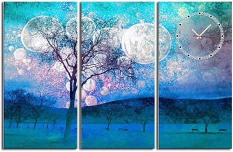 Reloj De Lona Arte De La Pared De La Lona Pintura Contemporanea Sin Marco Contemporanea Sala