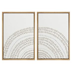 SIGNWIN 2 Piece Framed Canvas Wall Art Nordic...