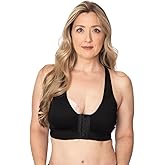 AnaOno Post-Surgical Front Closure Bras for Women - Light Compression Bra with Breast Pad Inserts - Recovery Sports Bra