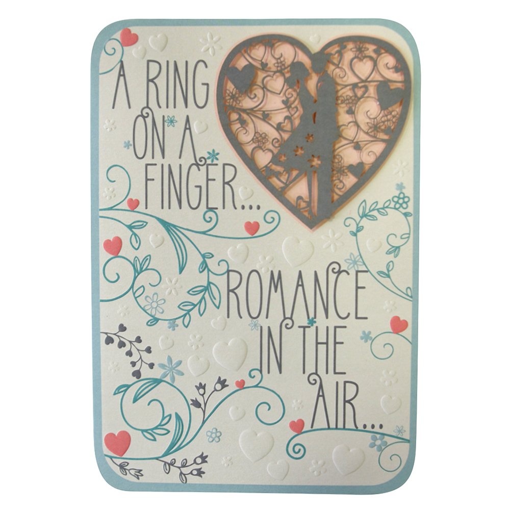 Hallmark Engagement Card 'Smiles All Around' Medium [Old Model] Amazon.co.uk Office Products