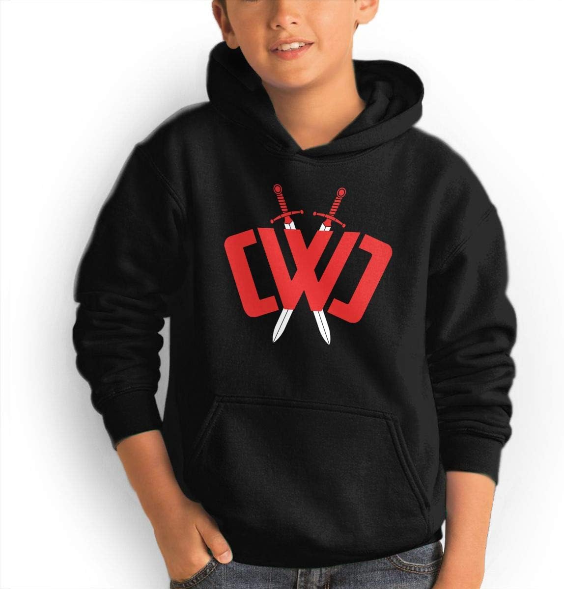 Fashion Boy and Girl Custom Hoodie Chad Wild Clay Youth Casual Sweater Black
