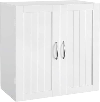 Yaheetech Wall Cabinet Kitchen Storage Cupboard 60x31x60cm White