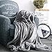 Luxury Collection Microplush Flannel Fleece Blanket | Ultra Soft 380 GSM Lightweight All-Season Anti-Static Throw/Blanket for Sofa Couch Bed (Queen (78'' x 90''), Gray)