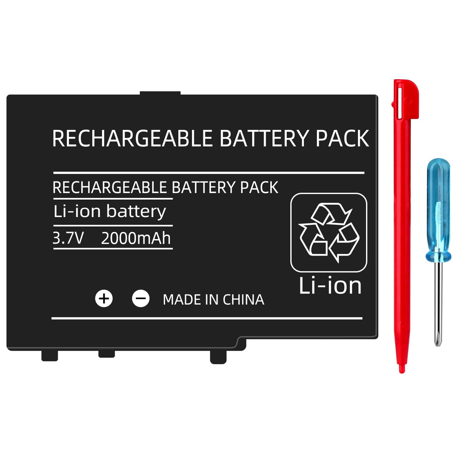 OSTENT 2000mAh Rechargeable Lithium-ion Battery