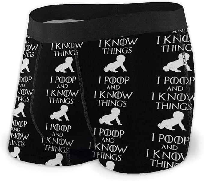 I Poop and I Know Things Mens Boxer Briefs RideUp