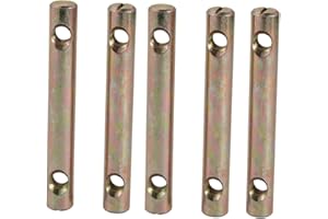 uxcell 5pcs M8x90mm Dual Hole Zinc Plated Iron Slotted Drive Cross Dowel Barrel Nut