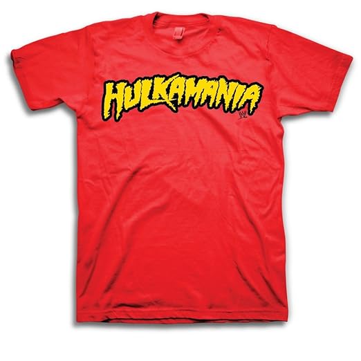 WWE Hulk Hogan Hulkamania Mens Red T-shirt XXL