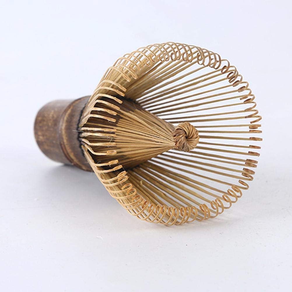 G Wukeer Batidor De Te Hecho A Mano Bambu Negro Bambu Blanco Mango Largo Cepillo De Te Mezclador Cepillo Herramienta Matcha Ceremonia Del Te Japonesa Juego De Te Batidor De Te Cafe Y