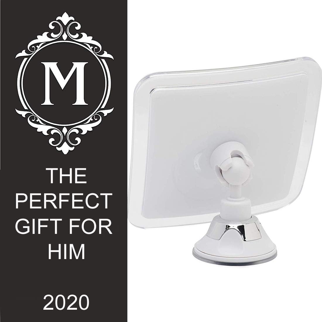 3X Magnifying Shower Mirror For Fogless Shaving with Suction Cup, Shatterproof Surface and 360° Swivel, 6.3" x 6.3": Home & Kitchen