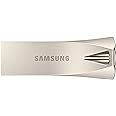Samsung BAR Plus USB 3.2 Flash Drive, 512GB USB Standard Type-A, Speeds Up to 400MB/s, Portable Storage Memory Stick, Durable Thumb Drive Compatible with USB 3.0/2.0, MUF-512BE3/AM, Champagne Silver