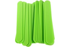 minkissy 25Pcs Reusable Plastic Tongue Depressors for Oral Smooth Edges Durable Scrapers for Adults for Pediatric Use DIY Projects