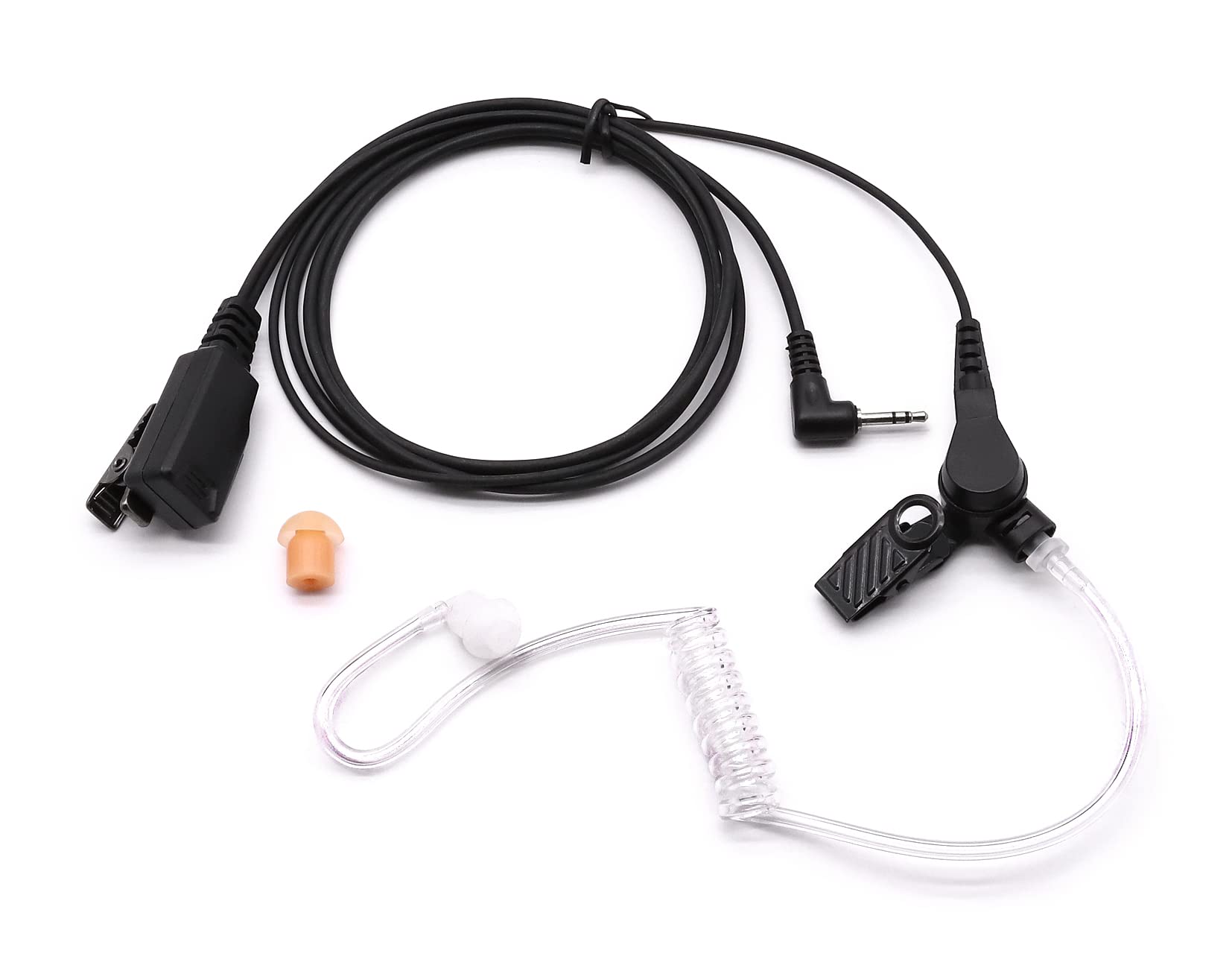 SUNDELY® Earpiece Headset for Radio Motorola XT180 TKLR T92 H2O T82 T80 T62 T800 T5022 T5422 T5530 HYT Hytera TC320 TC1600 TC1688 Oregon Scientific 2.5mm 1-pin FBI Style Covert Acoustic Tube
