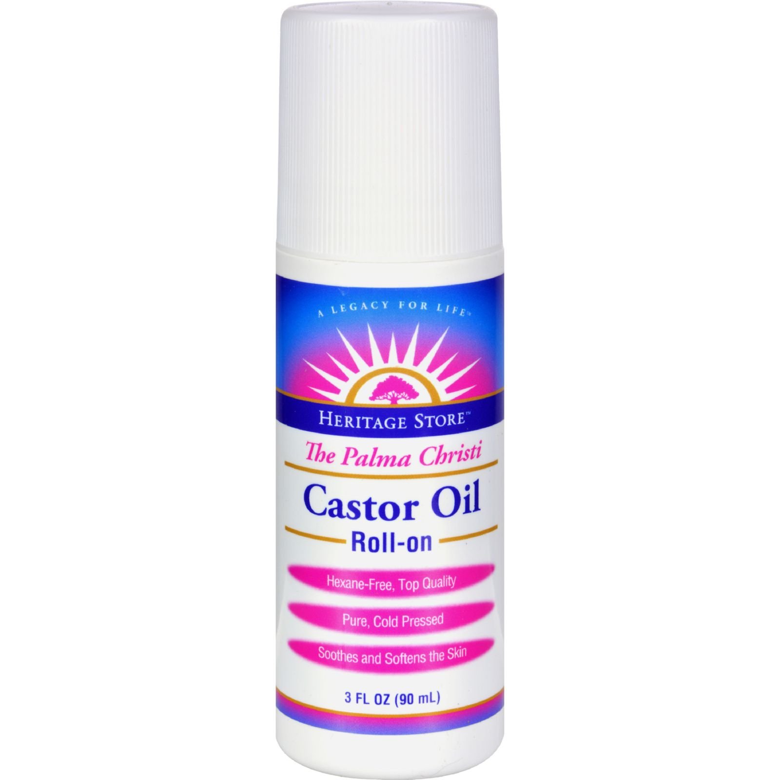 Heritage Products The Palma Christi Castor Oil Roll-On - 3 Fl Oz