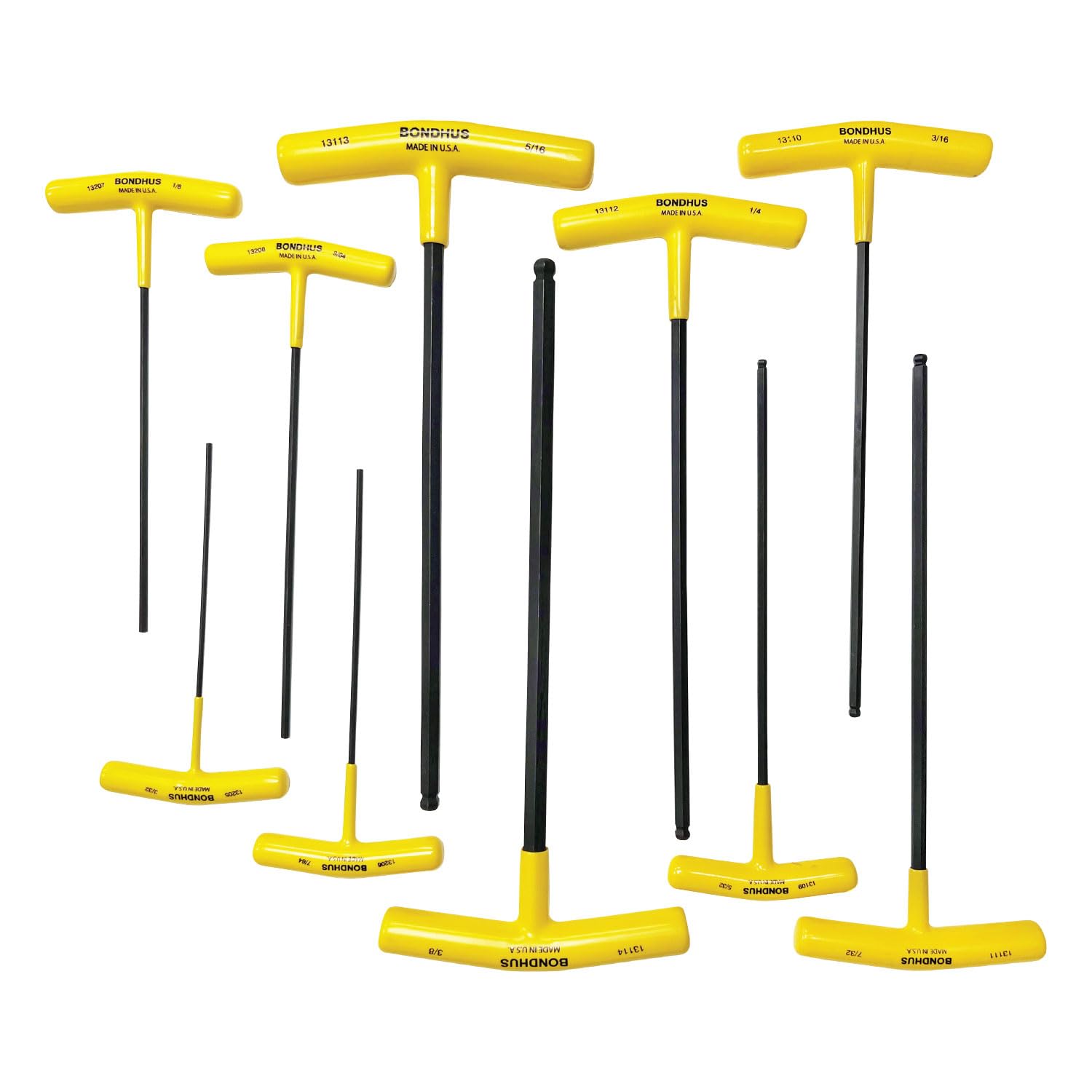 Bondhus, BTX10 T-Handle BALLDRIVER HEX 3/32"-3/8" Set, 13138