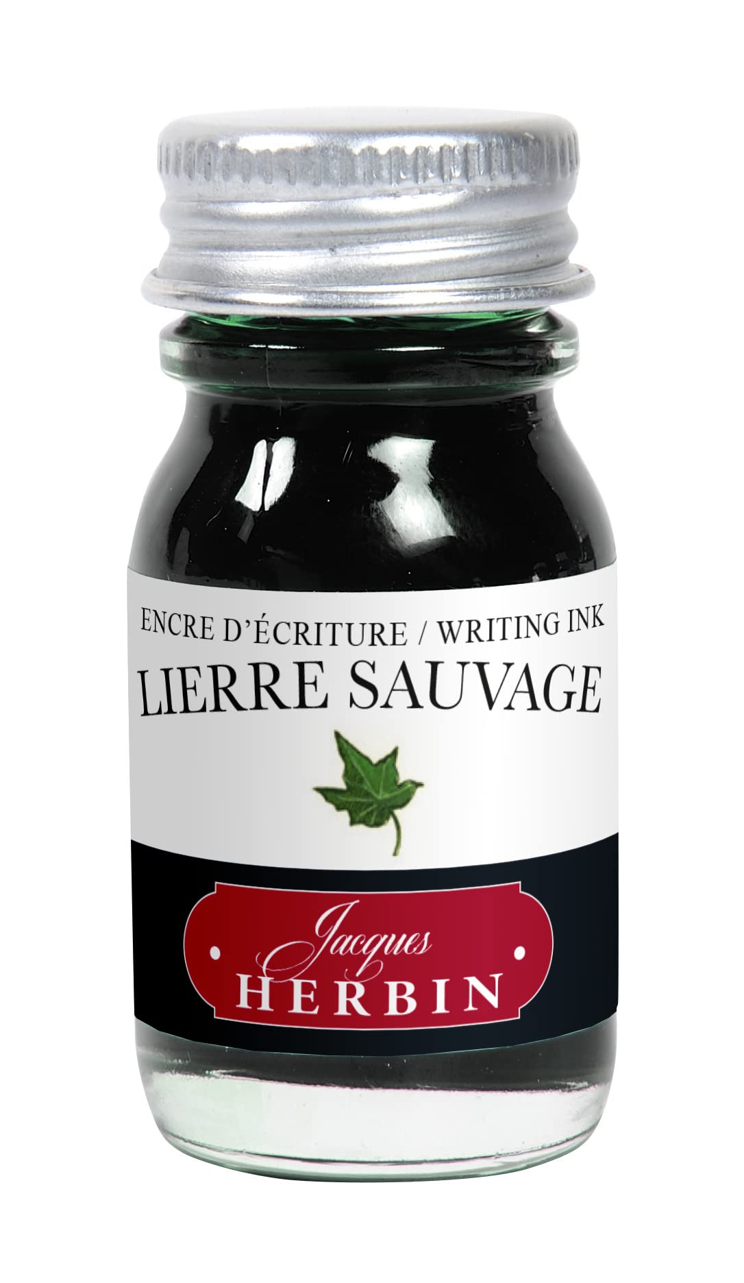 Jacques Herbin 11537T - Writing and drawing ink - Fountain pens and roller pens - lierre sauvage/ Wild Ivy colour - 10 ml - Made in France - Calligraphy — image 1