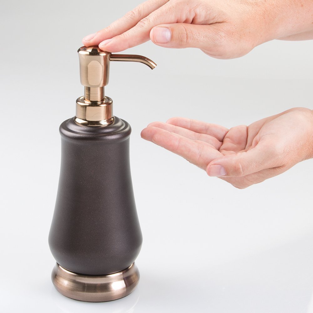 mDesign Juego de 3 Accesorios de baño de Calidad Vaso y Soporte para