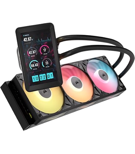 Amazon.com: Corsair iCUE Link Titan 360 RX LCD Liquid CPU Cooler