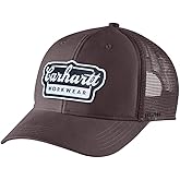 Carhartt Men's Rugged Flex Twill Mesh-Back Script Patch Cap
