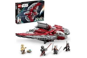 LEGO Star Wars Ahsoka Tano’s T-6 Jedi Shuttle Spaceship Toy - Star Wars Building Toys Set for Kids, Boys & Girls, Ages 9+ - Birthday Gift for Fans - 4 Minifigures - 75362
