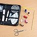 Qisiewell Sewing Kit Travel Emergency Mini Home Office Sewing Supplies Kit 90 Premium Portable Sewing Accessories Kit for Adults Kids Girls Beginners 18 Spools of Thread for Daily Mending