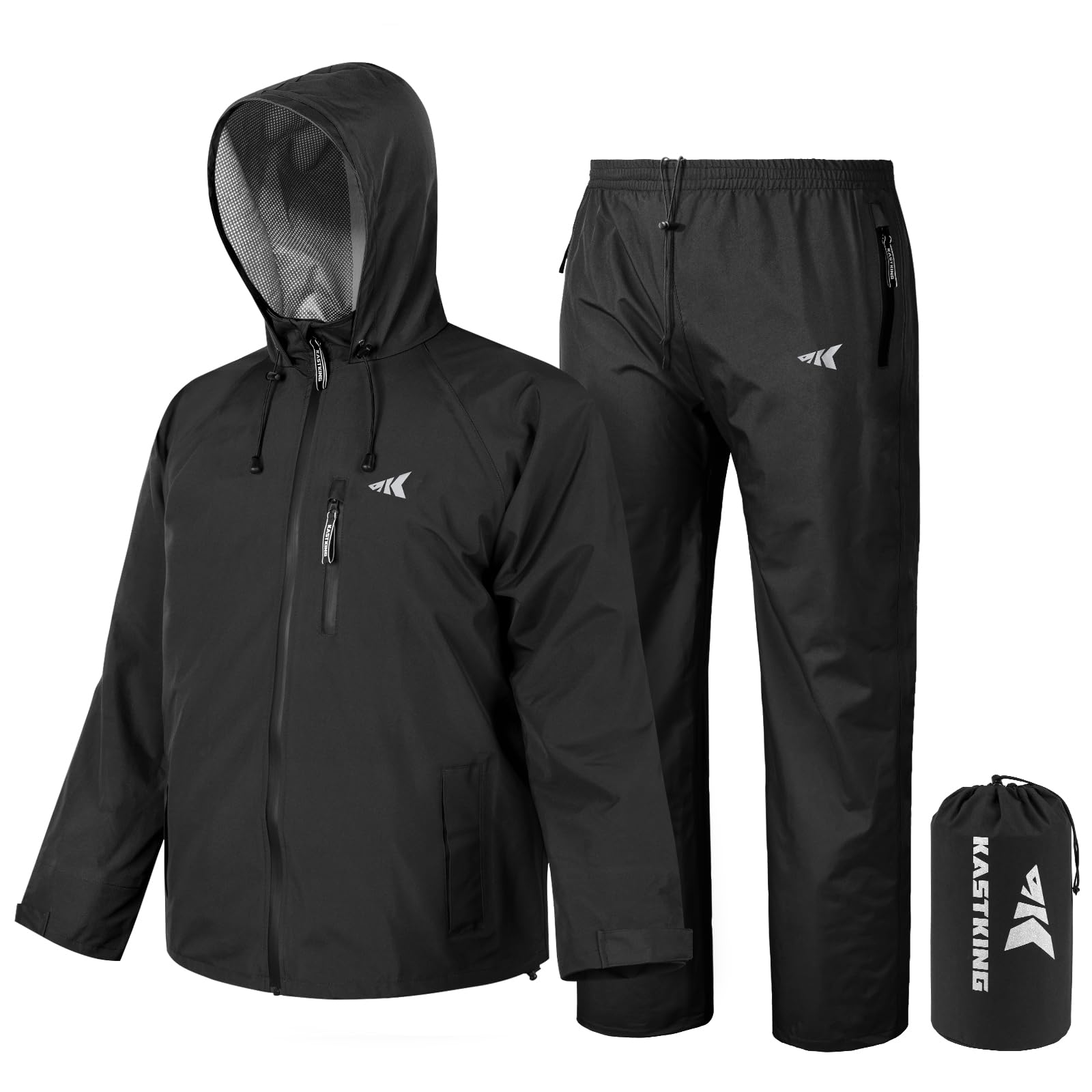 Photo 1 of KastKing HydroSense Essential Waterproof Rain Suit for Men and Women, Lightweight, Durable Outdoor Gear for Fishing, Hiking