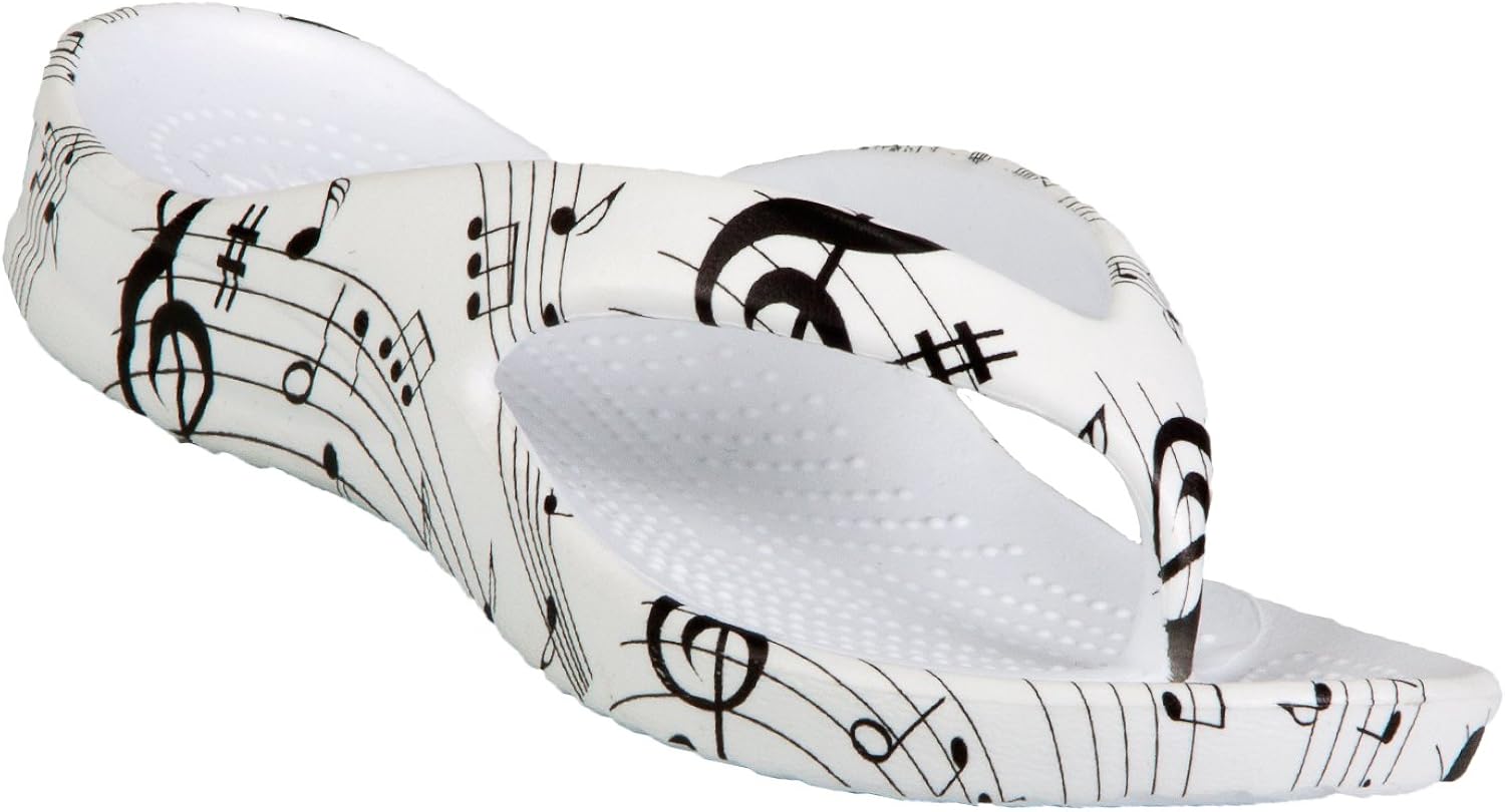 DAWGS Kids� Flip Flops Musical Notes Size 1
