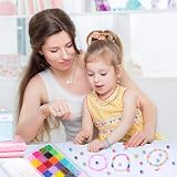 DTYDECLE 1680pcs Pearl Beads 6mm 28 Colors Glass Plastic Jewelry Making Kit view 7