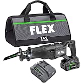 FLEX 24V Brushless Cordless Reciprocating Saw Kit with 5.0Ah Lithium Battery and 160W Fast Charger - FX2271-1C
