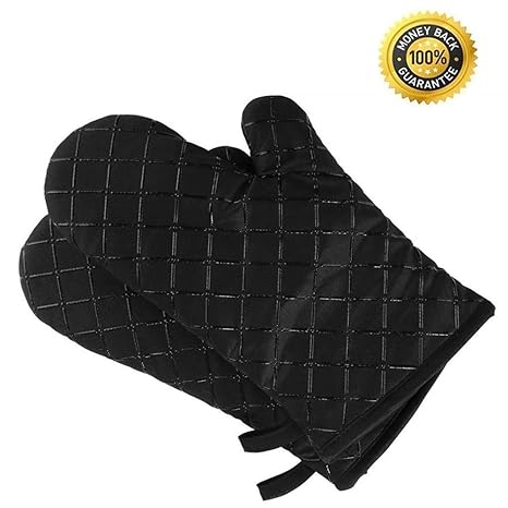 Premium Anti-Rutsch Ofenhandschuhe (2er Set) bis zu 240 °C - Silikon Extrem Hitzebeständige Grillhandschuhe BBQ Handschuhe - 