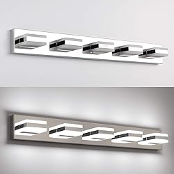 SOLFART LED Dimmable Modern Closs Chrome Bathroom