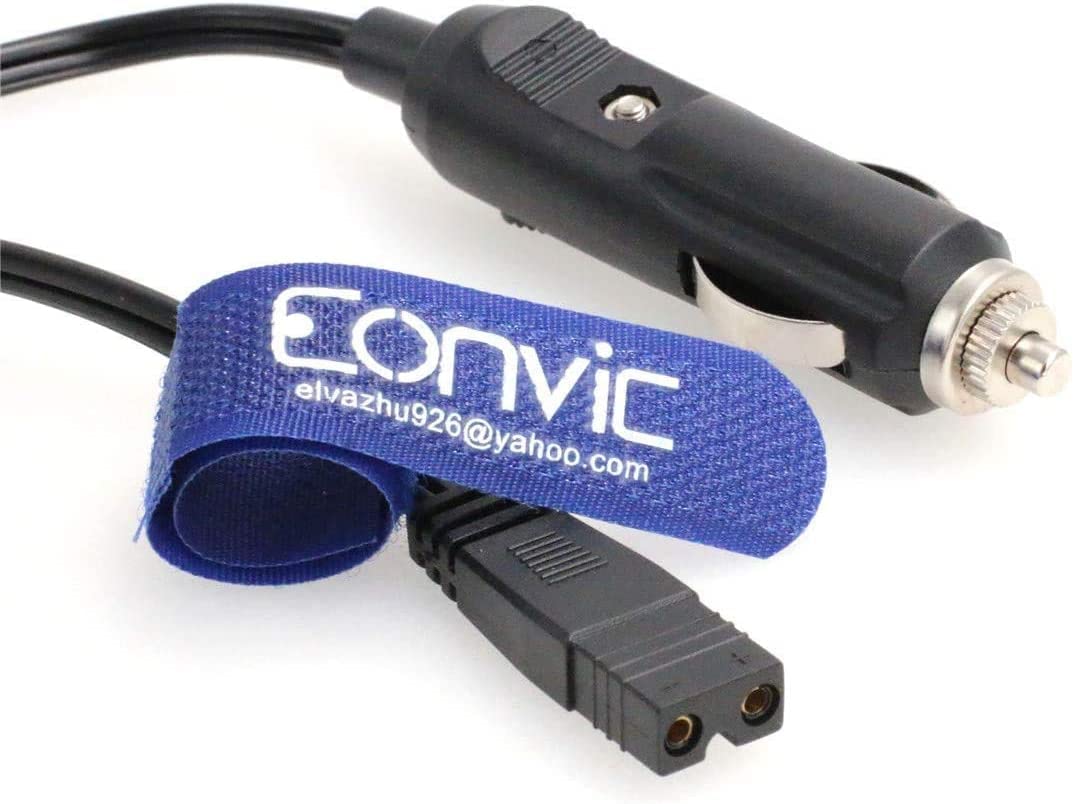 Eonvic 12V DC 2 Pin Lead Cable Plug Wire for Car Cooler Cool Box Mini Fridge (3M) — image 1