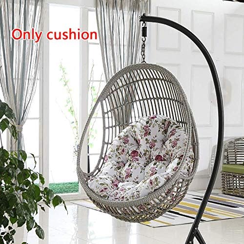 MonthYue Hanging Basket Chair Cushion, Hanging Egg Hammock Cushions Thick Nest Single Basket Hanging Egg Swing Seat Cushion,Multi-colored